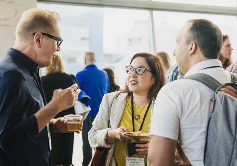 IPLFC attendees in conversation